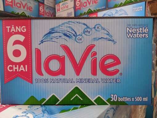 Nước LaVie 500ml thùng 30 chai