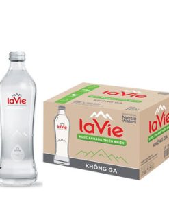 Thùng nước LaVie chai thủy tinh 450ml không ga (20 chai / thùng)